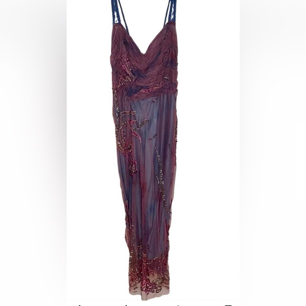 Marciano vintage Elegant Purple Evening Dress